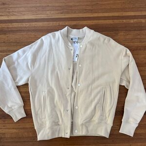 Zara Cream Bomber Jacket